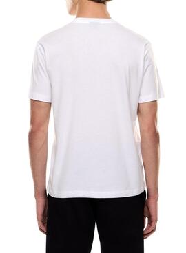 T-shirt Emporio Armani EA7 logo blanc pour homme