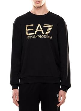 Sweat-shirt Emporio Armani EA7 noir pour homme