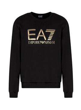Sweat-shirt Emporio Armani EA7 noir pour homme