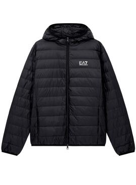 Veste matelassée noire pour homme Emporio Armani EA7.