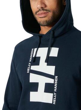 Sweat à capuche bleu marine Helly Hansen Core pour homme