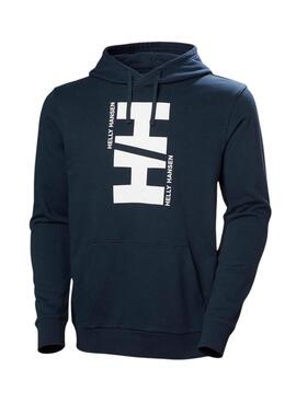 Sweat à capuche bleu marine Helly Hansen Core pour homme