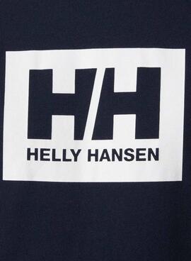T-shirt Helly Hansen Box bleu marine pour homme