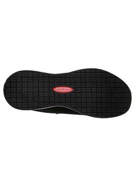 Chaussures Skechers Squad noir antidérapantes pour femme.