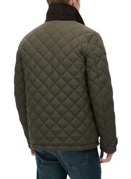 Veste matelassée vert Superdry pour homme