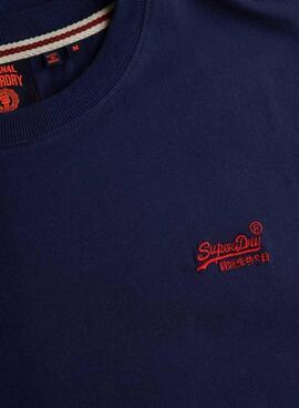 T-shirt Superdry Essential Logo bleue pour homme