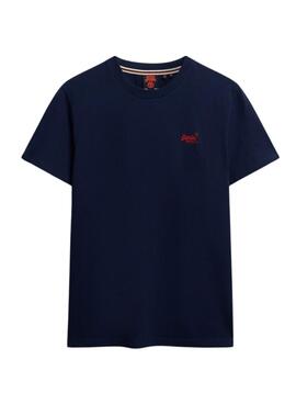 T-shirt Superdry Essential Logo bleue pour homme