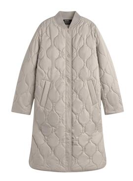 Manteau réversible beige pour femme Ecoalf Tiago