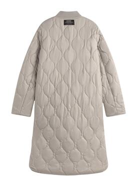 Manteau réversible beige pour femme Ecoalf Tiago