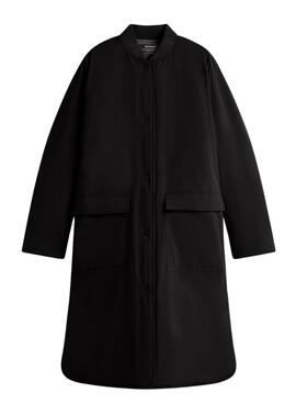 Manteau réversible noir pour femme Ecoalf Tiago