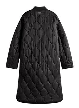 Manteau réversible noir pour femme Ecoalf Tiago