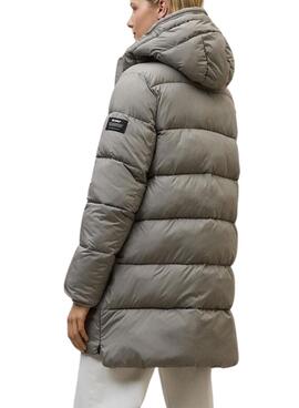 Manteau matelassé Ecoalf Marangu beige pour femme