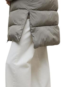Manteau matelassé Ecoalf Marangu beige pour femme