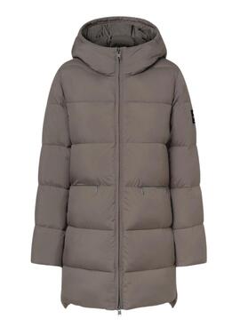 Manteau matelassé Ecoalf Marangu beige pour femme
