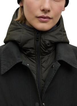 Manteau Ecoalf Hyden deux pièces vert pour femme
