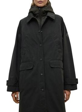 Manteau Ecoalf Hyden deux pièces vert pour femme