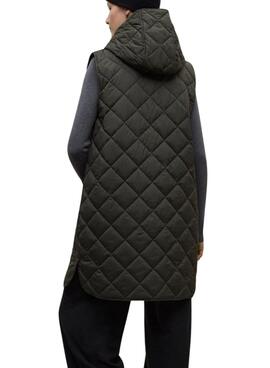 Manteau Ecoalf Hyden deux pièces vert pour femme
