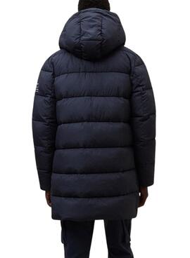 Manteau matelassé Ecoalf Vintage bleu marine pour homme