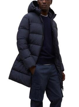 Manteau matelassé Ecoalf Vintage bleu marine pour homme