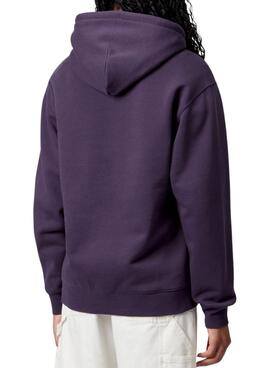 Sweat à capuche Carhartt violet pour femme