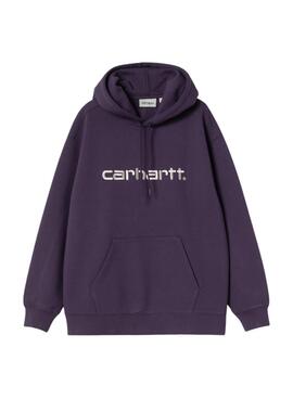 Sweat à capuche Carhartt violet pour femme