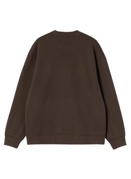 Sweat à capuche Carhartt Script marron pour femme