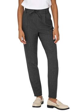 Pantalon Only Poptrash gris foncé pour femme.
