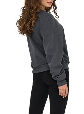 Sweat à capuche gris pour femme Only Tammie