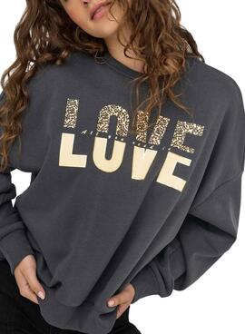 Sweat à capuche gris pour femme Only Tammie