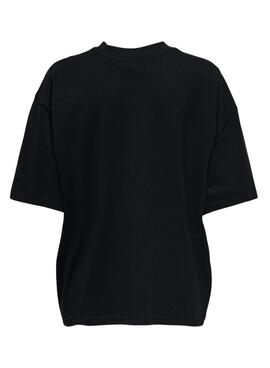 T-shirt Only Riri noire pour femme.