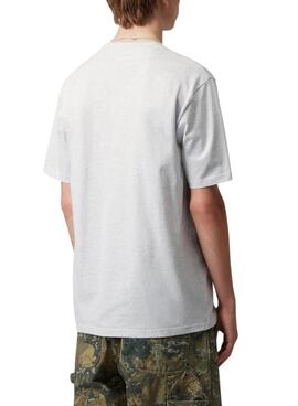 T-shirt Carhartt Script gris pour homme