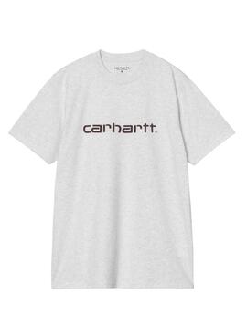 T-shirt Carhartt Script gris pour homme