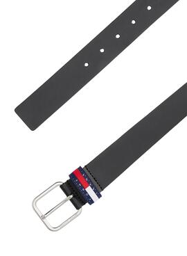Ceinture Tommy Jeans Ryan noire pour homme