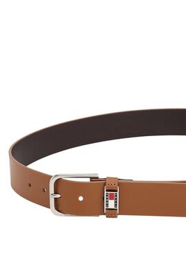 Ceinture Tommy Jeans Scanton marron pour homme