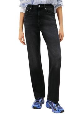 Jean Tommy Jeans Layla noir pour femme