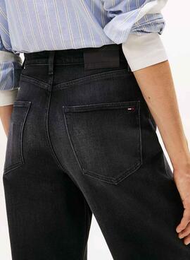 Jean Tommy Jeans Layla noir pour femme