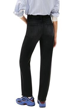 Jean Tommy Jeans Layla noir pour femme