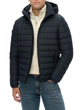 Veste matelassée Superdry Fuji bleue pour homme.