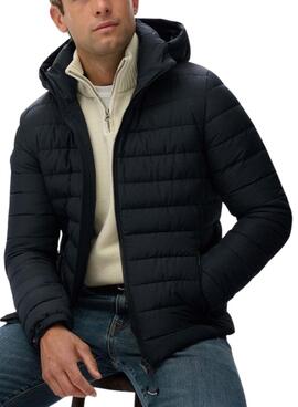 Veste matelassée Superdry Fuji bleue pour homme.