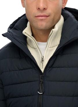 Veste matelassée Superdry Fuji bleue pour homme.