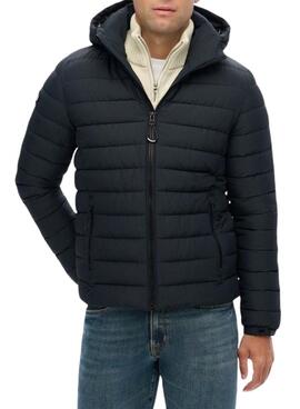 Veste matelassée Superdry Fuji bleue pour homme.
