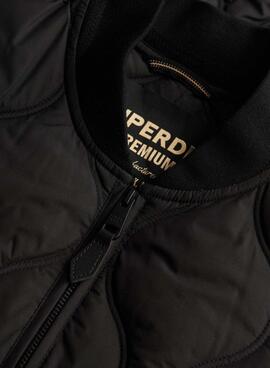Veste matelassée noire Superdry pour femme