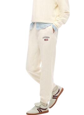 Jogger Superdry Athletic beige pour femme