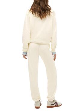 Jogger Superdry Athletic beige pour femme