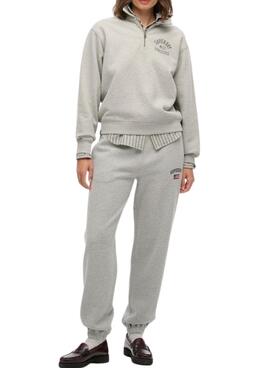 Jogger Superdry Athletic gris pour femme