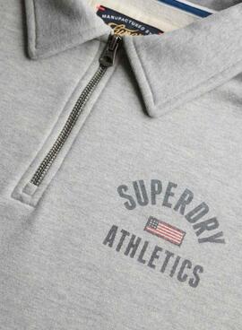 Sweatshirt Superdry Athletic grise pour femme