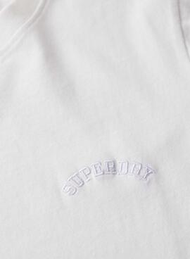 T-shirt Superdry Essential logo blanc pour femme