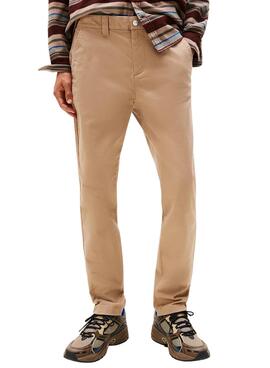 Pantalon Tommy Jeans Austin chameau pour homme