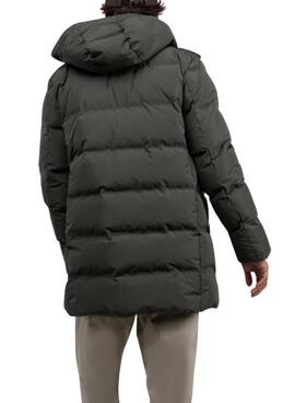 Manteau matelassé El Ganso vert pour homme