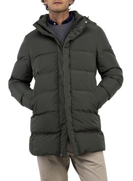 Manteau matelassé El Ganso vert pour homme